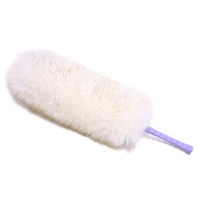 Sheepskin Wool Duster with Varnished Wood Handle